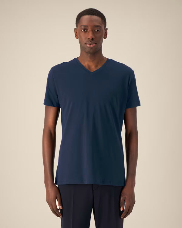 Moin Moin T-Shirt mit V-Ausschnitt